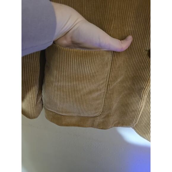 Vtg Hunters Run Tan 2-Button Academia Corduroy Blazer Jacket Women's Size 7 - Picture 5 of 11